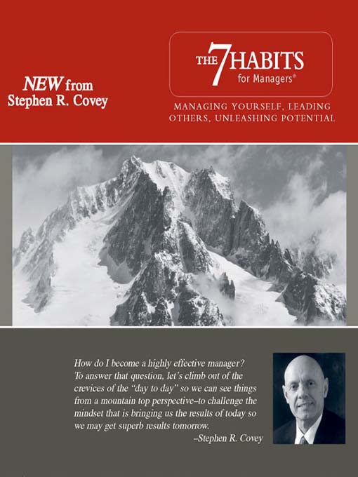 Title details for The 7 Habits for Managers by Stephen R. Covey - Available